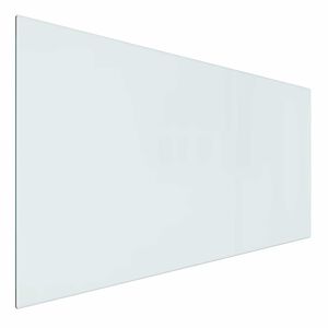 vidaXL Peisglassplate Gjennomsiktig 100 x 50 cm Glass