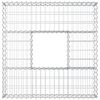 vidaXL Gabion hevet seng s&oslash;lv 100 x 100 x 20 cm Galvanisert St&aring;l
