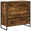 vidaXL Serviesskap R&oslash;kt Eik 79 x 36 x 75.5 cm Konstruert tre