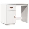 vidaXL Skrivebord hvit 95x50x75 cm heltre furu