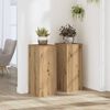 vidaXL Plantestativer 2 stk artisan eik 30x30x70 cm konstruert tre