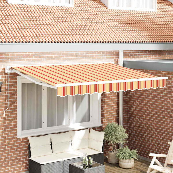 vidaXL Innvendbar Markise Flerfarget 350 x 200 cm Polyester og Metall