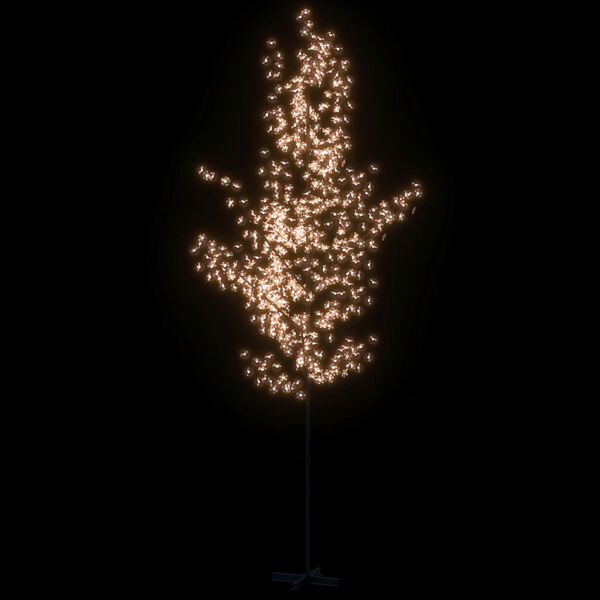 vidaXL LED-tre kirsebærblomst varmhvit 672 lysdioder 400 cm