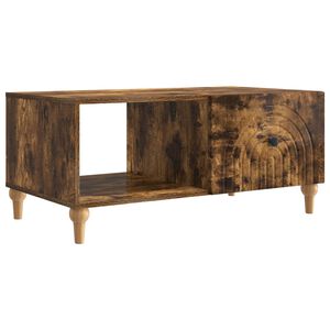 vidaXL Kaffebord R&oslash;kt Eik 90 x 50 x 40 cm Konstruert tre