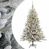 vidaXL Kunstig juletre med julekuler 120 cm 150 LED-lys Varmhvit