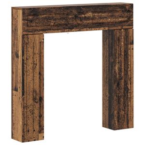 vidaXL Peisramme Gammelt tre 102 x 18 x 100,5 cm Konstruert tre