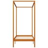 vidaXL Himmelsengeramme honningbrun heltre furu 90x200 cm