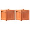 vidaXL Plantekasser 2 stk brun heltre furu
