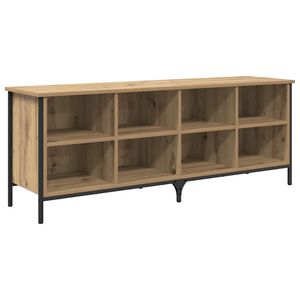 vidaXL Sko Skap 131 x 35 x 50 cm Ingeni&oslash;rtre og jern Artisan eik