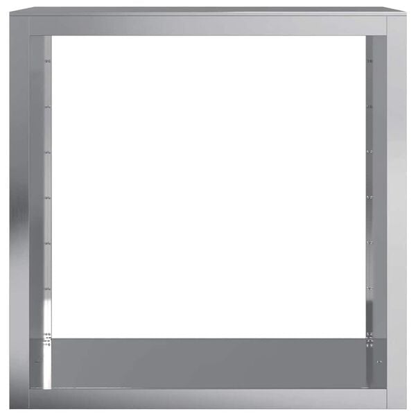 vidaXL Vedstativ 100x40x100 cm galvanisert st&aring;l