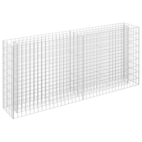 vidaXL Gabion høybed galvanisert stål 180x30x90 cm