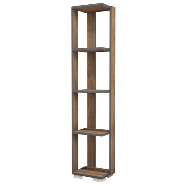 Homemania Bokhylle Nicol 33,6x25,8x153 cm valn&oslash;tt