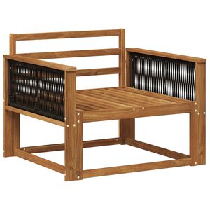 vidaXL Ute Midt Sofa Solid akasietre Naturlig