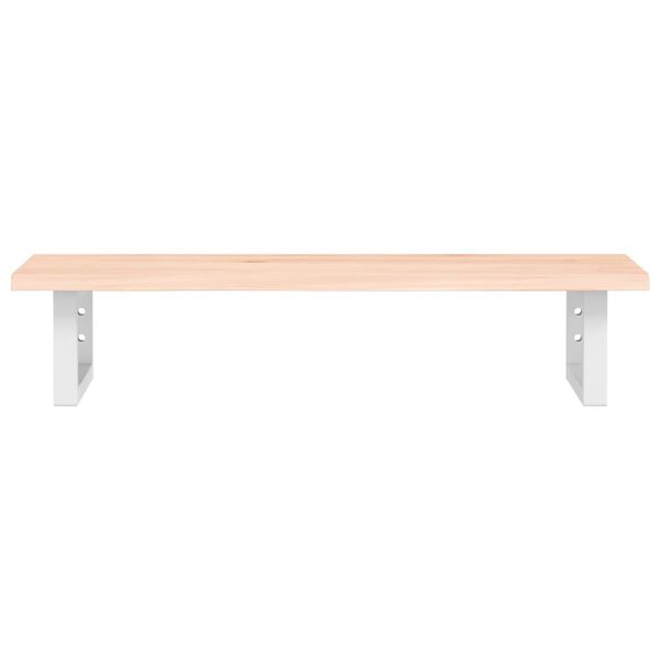 vidaXL Servanthylle veggmontert st&aring;l og heltre eik