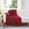 vidaXL Kastepledd 6 pcs Bordeaux R&oslash;d 170 x 130 cm Fleece