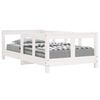 vidaXL Barnesengeramme hvit 70x140 cm heltre furu