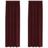 vidaXL Blendingsgardiner 2 pcs Vinr&oslash;d 140 x 225 cm Fl&oslash;yel