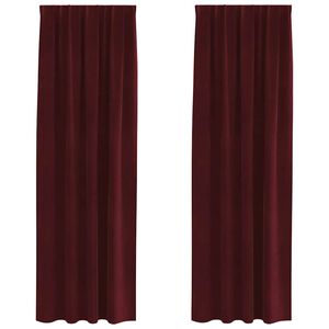 vidaXL Blendingsgardiner 2 pcs Vinr&oslash;d 140 x 225 cm Fl&oslash;yel