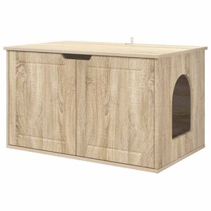 vidaXL Katt Hus Sonoma 85 x 55 x 50,5 cm Konstruert tre