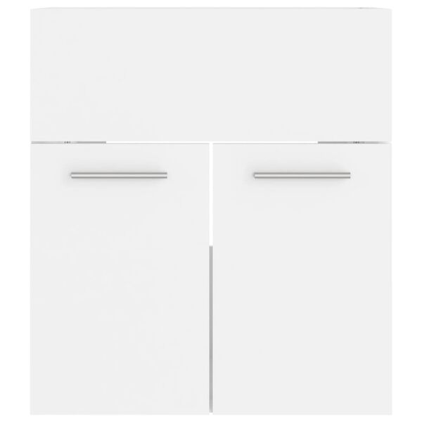 vidaXL Servantskap hvit 41x38,5x46 cm konstruert tre