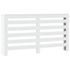 vidaXL Radiatordeksel hvit 149x20x82 cm konstruert tre