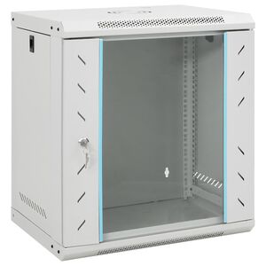 vidaXL Nettverksskap 12U veggmontert 19" IP20 53x40x60 cm