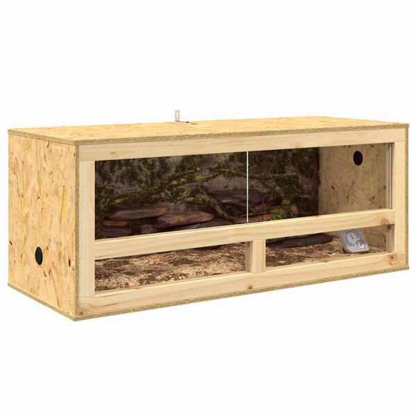 vidaXL Terrarium Brun 100 x 40 x 40 cm OSB