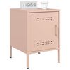 vidaXL Nattbord 2 stk rosa 36x39x50,5 cm st&aring;l