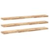 vidaXL Flytende hyller 3 stk 160x20x4 cm ubehandlet heltre akasie