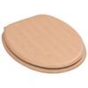 vidaXL Toalettseter 2 stk MDF bambus-design