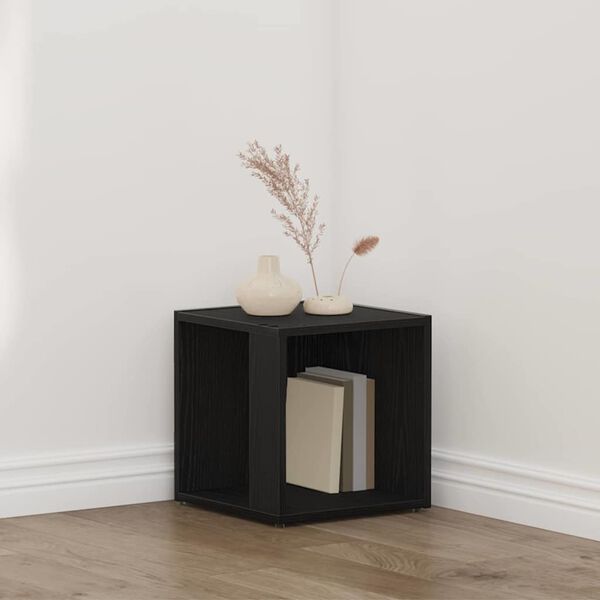 vidaXL Krokhyller Svart Eik 33 x 33 x 34,5 cm Konstruert tre