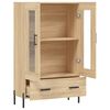 vidaXL Highboard sonoma eik 69,5x31x115 cm konstruert tre