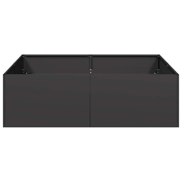 vidaXL Plantekasse svart 100x100x30 cm st&aring;l