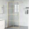 vidaXL Walk-in Dusjvegg Gull 100 x 195 cm herdet glass