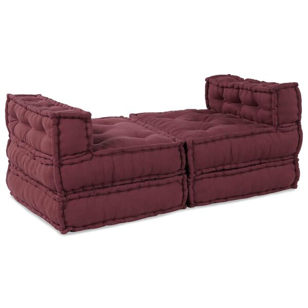 vidaXL Modulsofa 4 pcs Marron stoff