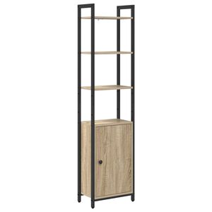 vidaXL Bokskap 6 niv&aring;er 40 x 24 x 161 cm Konstruert tre Sonoma eik