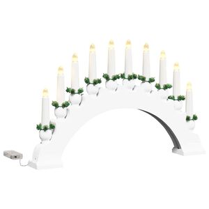 vidaXL Julelys Bue med 10 LED Lys LED-lys Varmhvit 47 x 5 x 29 cm