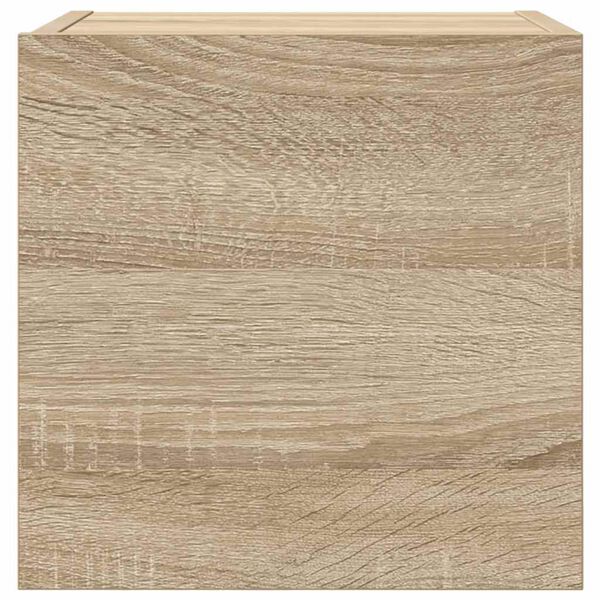 vidaXL Vegghengte TV-benker 4 stk sonoma eik 30,5x30x30 cm