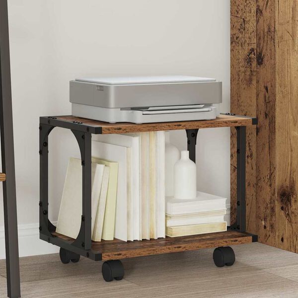 vidaXL Skiverstativ Gamle tre 41 x 28 x 33.5 cm Konstruert tre