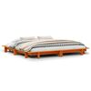 vidaXL Sengeramme uten madrass voksbrun 180x200 cm heltre furu