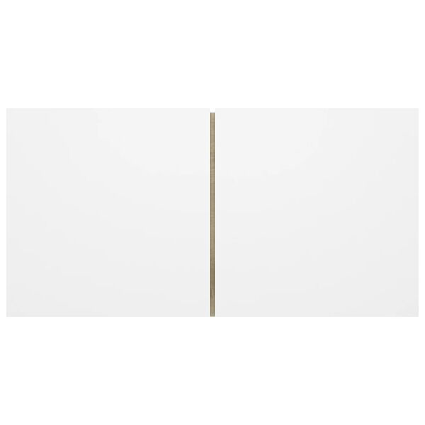 vidaXL Hengende TV-benk hvit og sonoma eik 60x30x30 cm