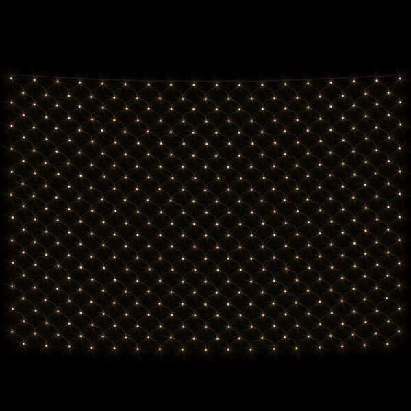 vidaXL Julenettlys varmhvit 3x3 m 306 lysdioder innendørs og utendørs