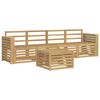 vidaXL Utend&oslash;rs sofa-sett 5 pcs Hvit Solid akasietre