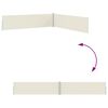 vidaXL Uttrekkbar sidemarkise 170x1200 cm kremhvit
