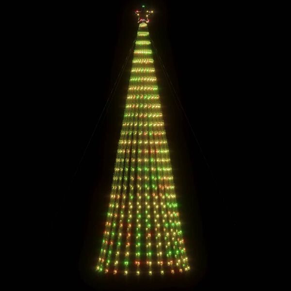 vidaXL LED juletre 688 LEDs Fargerike 300 cm