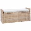 vidaXL Oppbevaringsbenk GENDT Naturlig 110 x 40 x 50 cm Rotting