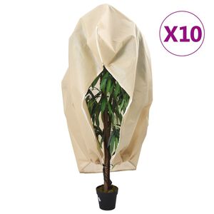 vidaXL Plantefleecetrekk med glidel&aring;s 10 stk 70 g/m&sup2; 3,93x3 m