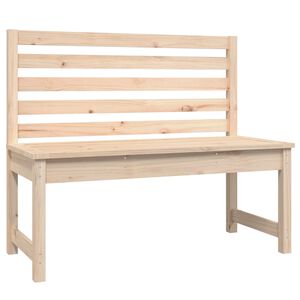vidaXL Hagebenk 109 cm heltre furu