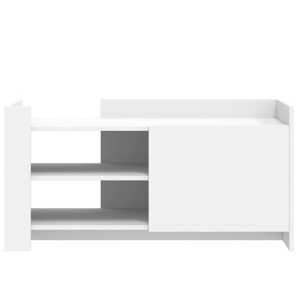 vidaXL Salongbord hvit 100x50x50 cm konstruert tre