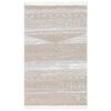 vidaXL Teppe beige 160x230 cm bomull